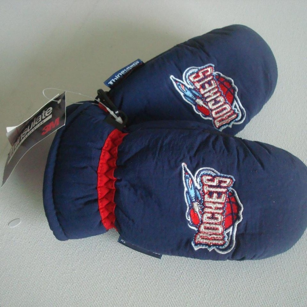 HOUSTON ROCKETS GLOVES MITTENS YOUTH KIDS 2-7YRS VINTAGE G-CAP G4